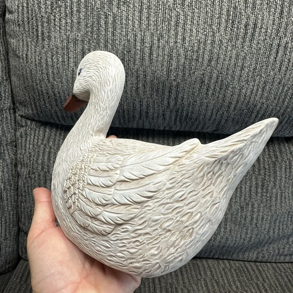 Ceramic Duck 3D Wall Art Vintage Ceramic Hand Painted 7.5